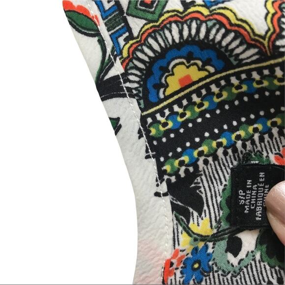 Design Lab Dress Lord & Taylor Swing Womens Floral Asymmetrical Size S/P - Picture 10 of 10